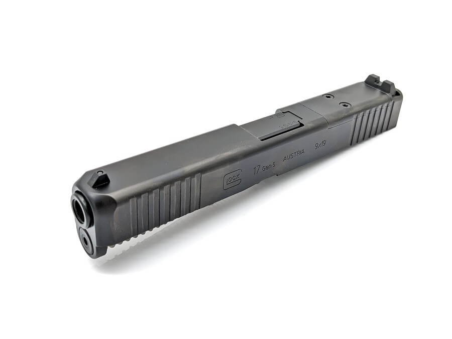 Glock 17 Gen 5 MOS OEM slide with optic cut and cover plate